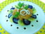 Saumon marin� gravad lax, pommes de terre t�des et mayonaise chaude safran�e 