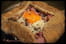 Galette � la po�l�e de bacon aux champignons et oeuf miroir