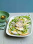 Carpaccio de pommes, ch�vre cendr� et miel de Ch�taignier