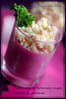 Panna cotta de betteraves rouges, crumble au parmesan