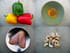 Poulet aux �pices,  poivrons et noix de cajou