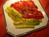 Antipasto de poivrons et poireaux