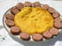 Saucisses � la polenta