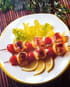 Brochettes de thon au lard