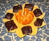Carr�s de guimauve au chocolat