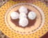 Oeufs � la neige sauce pralin� au caf�