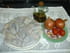 Calamars farcis et frites de poivrons