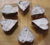 Petits coeurs gaufrette-chocolat
