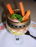 Coupe de cr�me au Chavignol et saumon