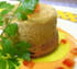Parfait de foies de volaille, sauce � la tomate