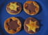 Etoiles sabl�es chocolait