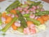 Salade d�asperges et melon