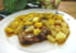 C�tes de veau mangue-ananas