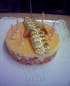 Entremets aux fraises