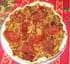 Tarte � la tomate et surimi au curry