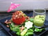 Tomates, crevettes et guacamole