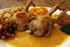 Cailles aux kakis � la sauce aux mandarines