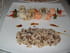 Brochettes de fruits de mer