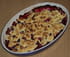 Crumble banane et cerise