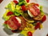 Toasts ch�vre et lard
