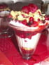 Coupe rouge et blanche