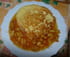Omelette sucr�e et pommes caram�lis�es