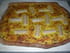 Tarte flamb�e au yaourt et coeurs de palmier