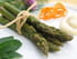 Bouquet d asperges vertes, mousse � l orange