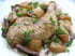 Poulet aux c�pes et � l ail