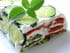 Terrine de ch�vre aux poivrons et � la courgette