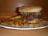 Burger et d�licieuses pommes frites