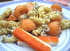Fusillis et melon en salade  au gorgonzola