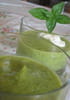 Velout� de courgettes au basilic et � la cr�me