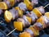 Brochettes de canard au barbecue et p�tes au sucre