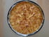 Tarte aux pommes, miel, amandes