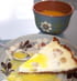Cheesecake aux raisins, sauce � l orange