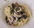 Spaghettis aux calamars et c�pes, beurre persill�