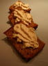 Canap� de pain d �pices et sa chantilly foie gras