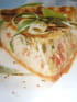 Quiche de courgettes au saumon et au basilic