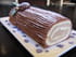 B�che de No�l chocolat et cr�me aux marrons