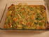Clafoutis brocolis, ch�vre et jambon