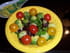 Salade de m�che aux billes de l�gumes
