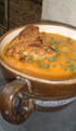 Soupe toute carotte et cro�tons d endives