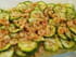 Courgettes et crevettes marin�es au curry