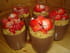 Verrines mousse au chocolat-fraises