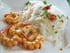 Vermicelles de soja et gambas en chaud-froid