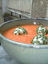 Gaspacho onctueux et billes de ch�vre