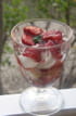 Fraises fa�on pesto et cr�me de mascarpone