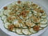 Carpaccio de courgettes aux noix