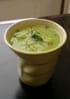 Velout� de f�ves et asperges au safran
